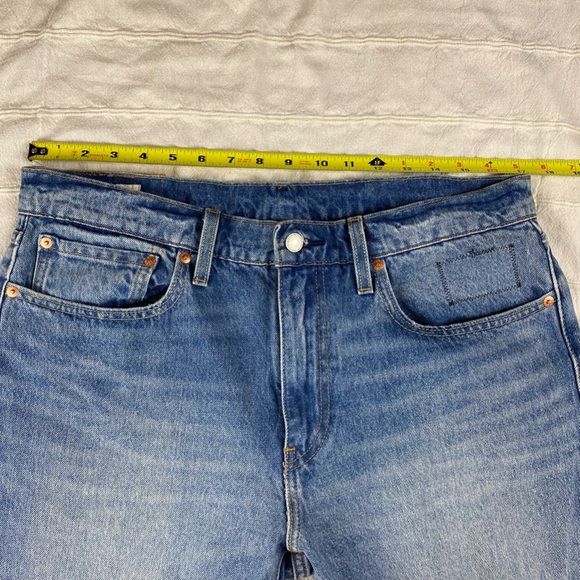 Levi's 502 x Justin Timberlake Fresh Leaves Jeans Men's 34x32 Blue Distressed - Picture 15 of 15